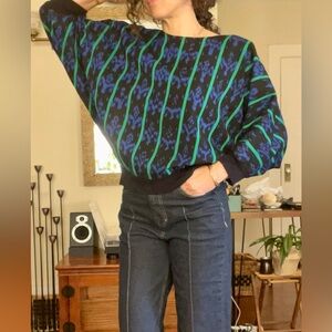 Vintage Handwoven Blouse Gogo by Olga Fisch textile made in Ecuador